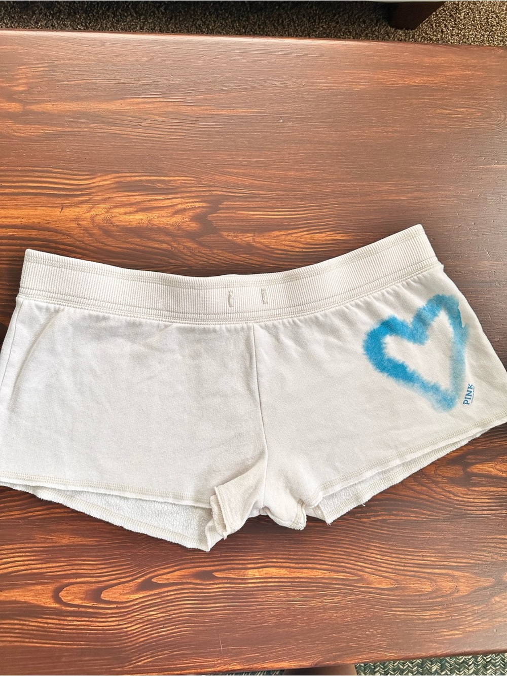 PINK Victoria’s Secret Heart Graphic Sweat Shorts